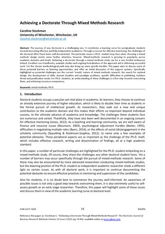 Caroline winchester dissertation