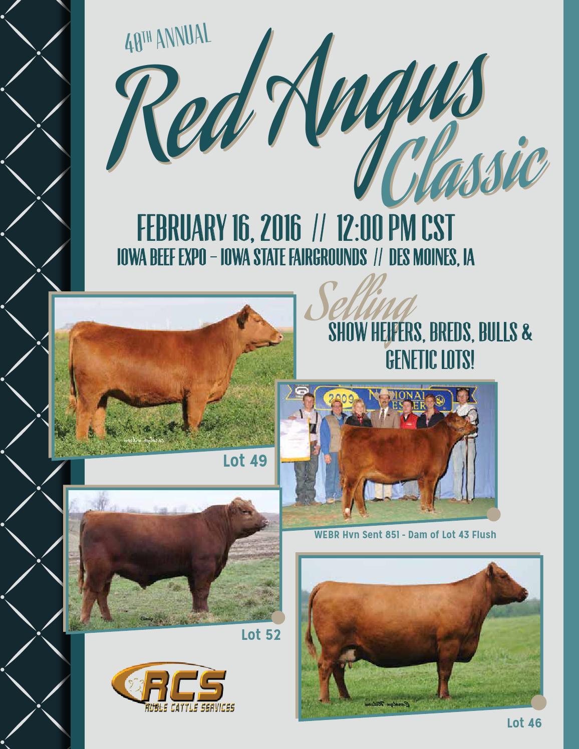 Iowa Beef Expo Red Angus Classic 2016 by Generation 6 Marketing Issuu