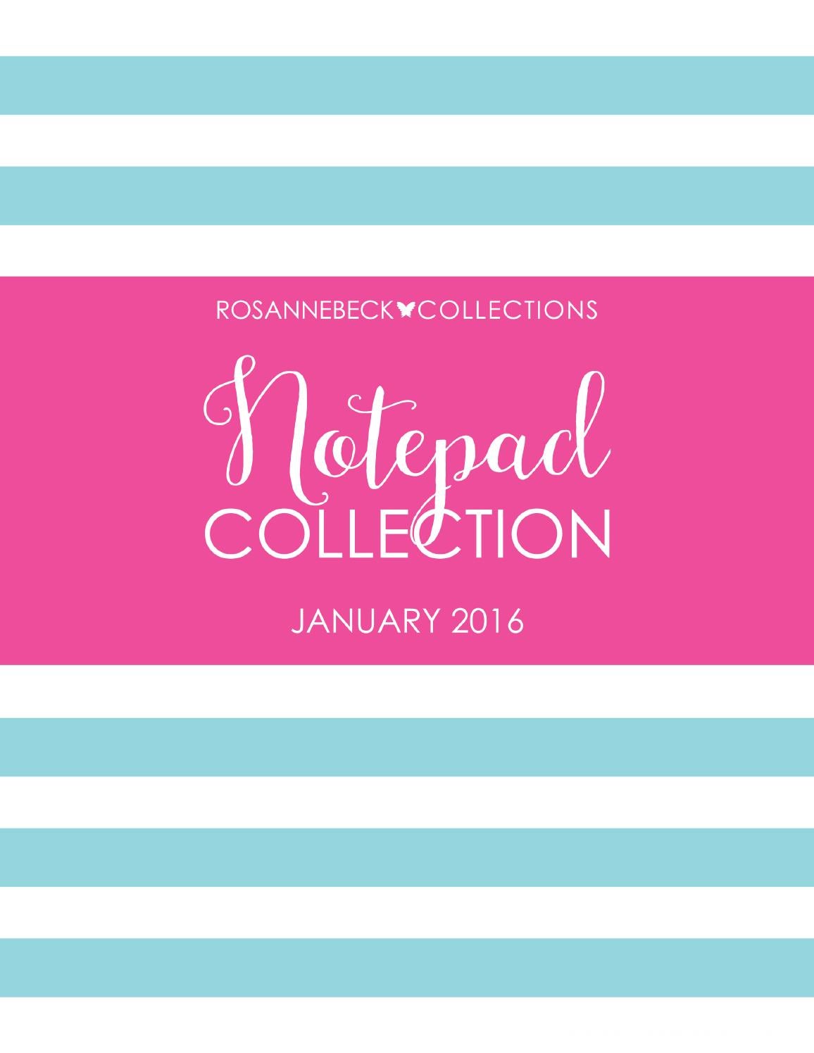 RosanneBECK January 2016 Notepad Collection by Rosanne Beck Collection ...