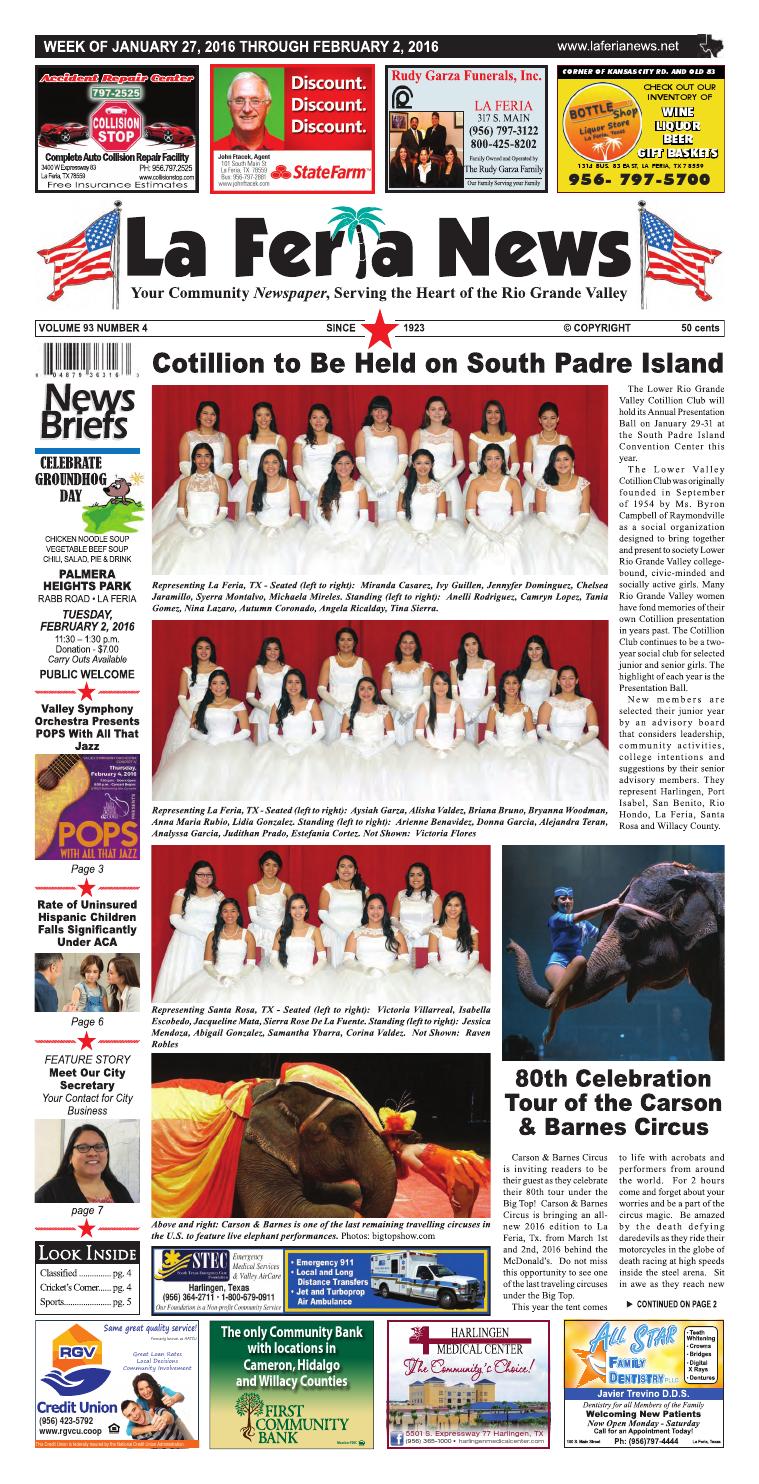 La Feria News January 27, 2016 by La Feria News Issuu