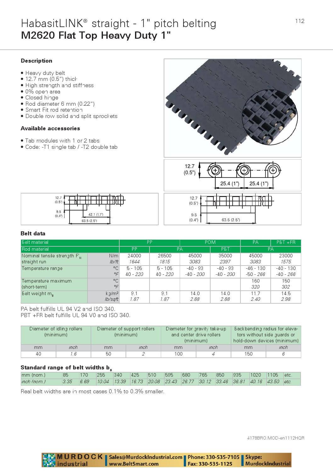 Habasit plastic modular belt product guide catalog habasitlink and