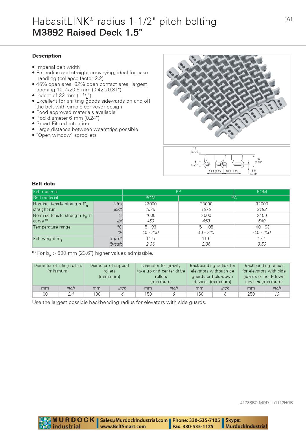 Habasit plastic modular belt product guide catalog habasitlink and