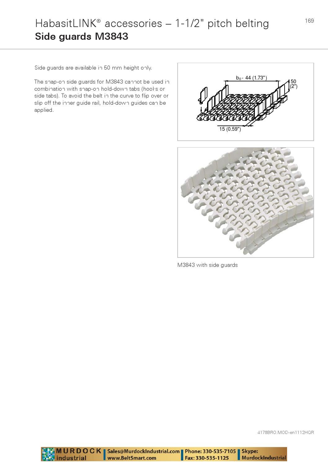 Habasit plastic modular belt product guide catalog habasitlink and