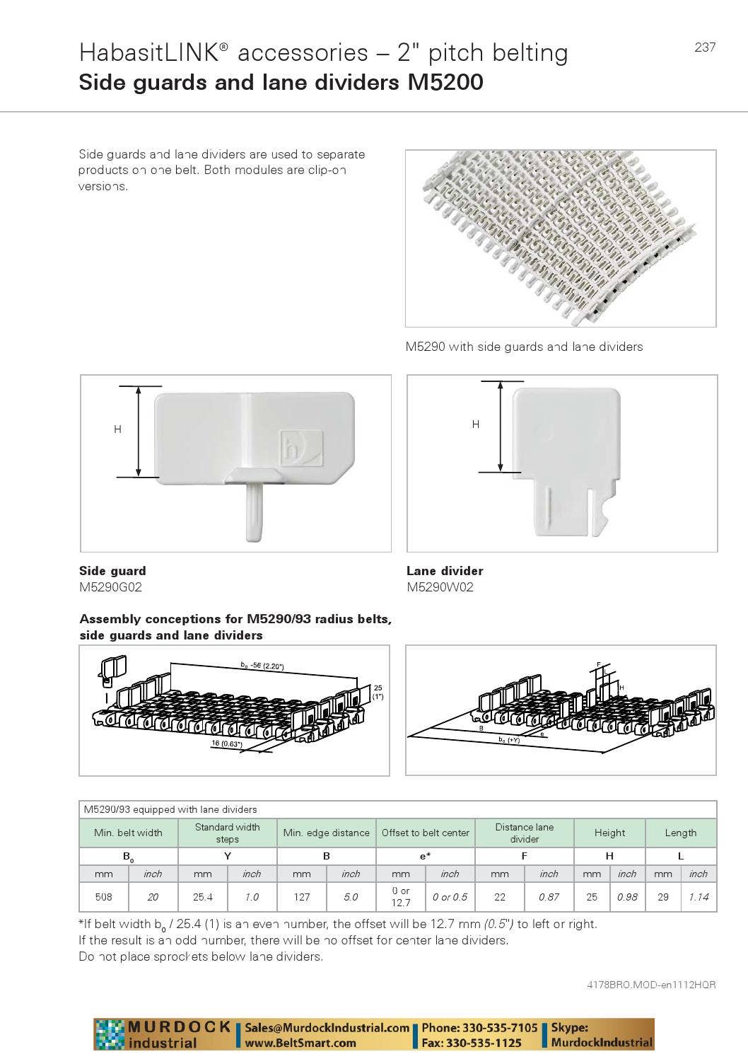 Habasit plastic modular belt product guide catalog habasitlink and