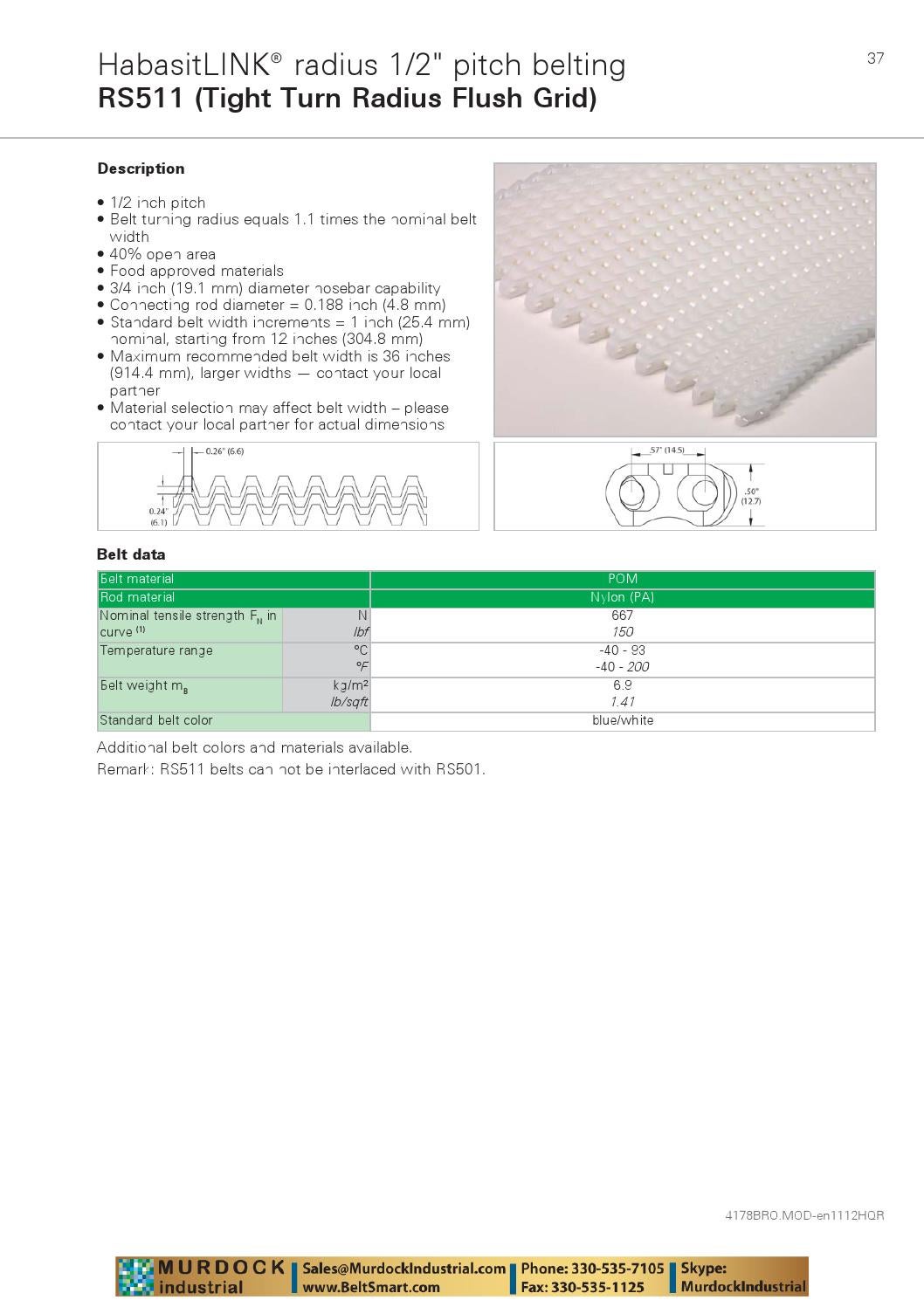 Habasit plastic modular belt product guide catalog habasitlink and