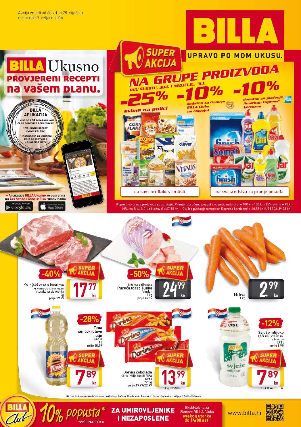 Billa katalog akcija od 28.01.03.02.2016. by Catalog.hr Issuu
