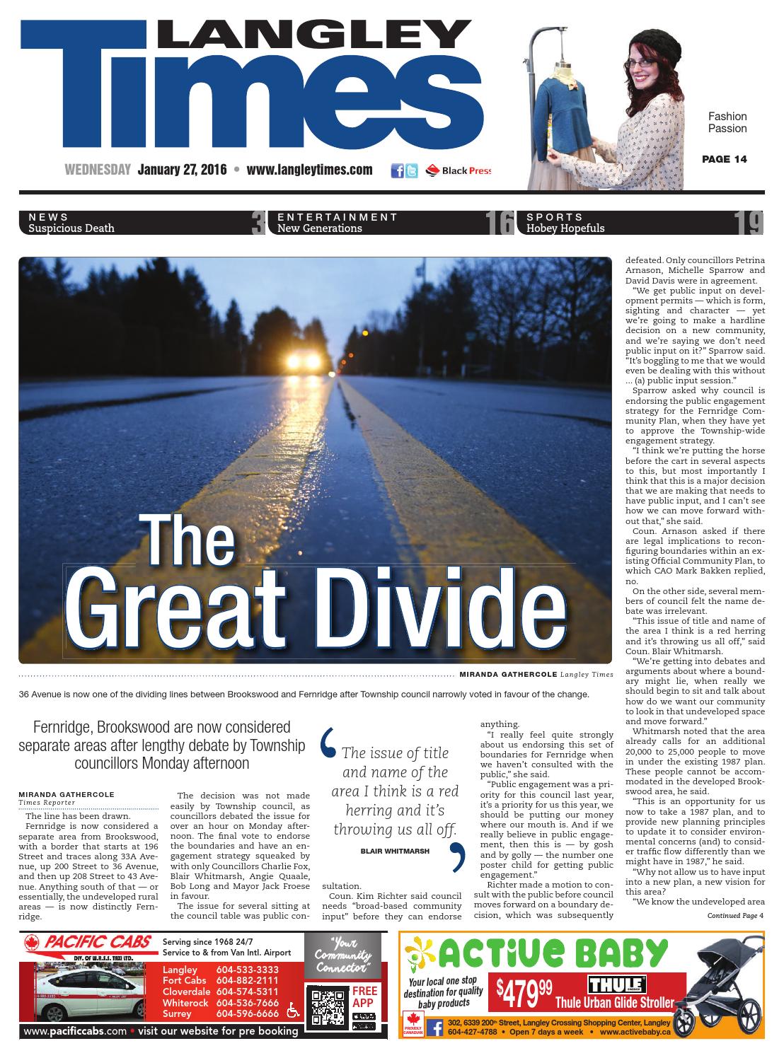 Langley Times January 27 16 By Black Press Media Group Issuu