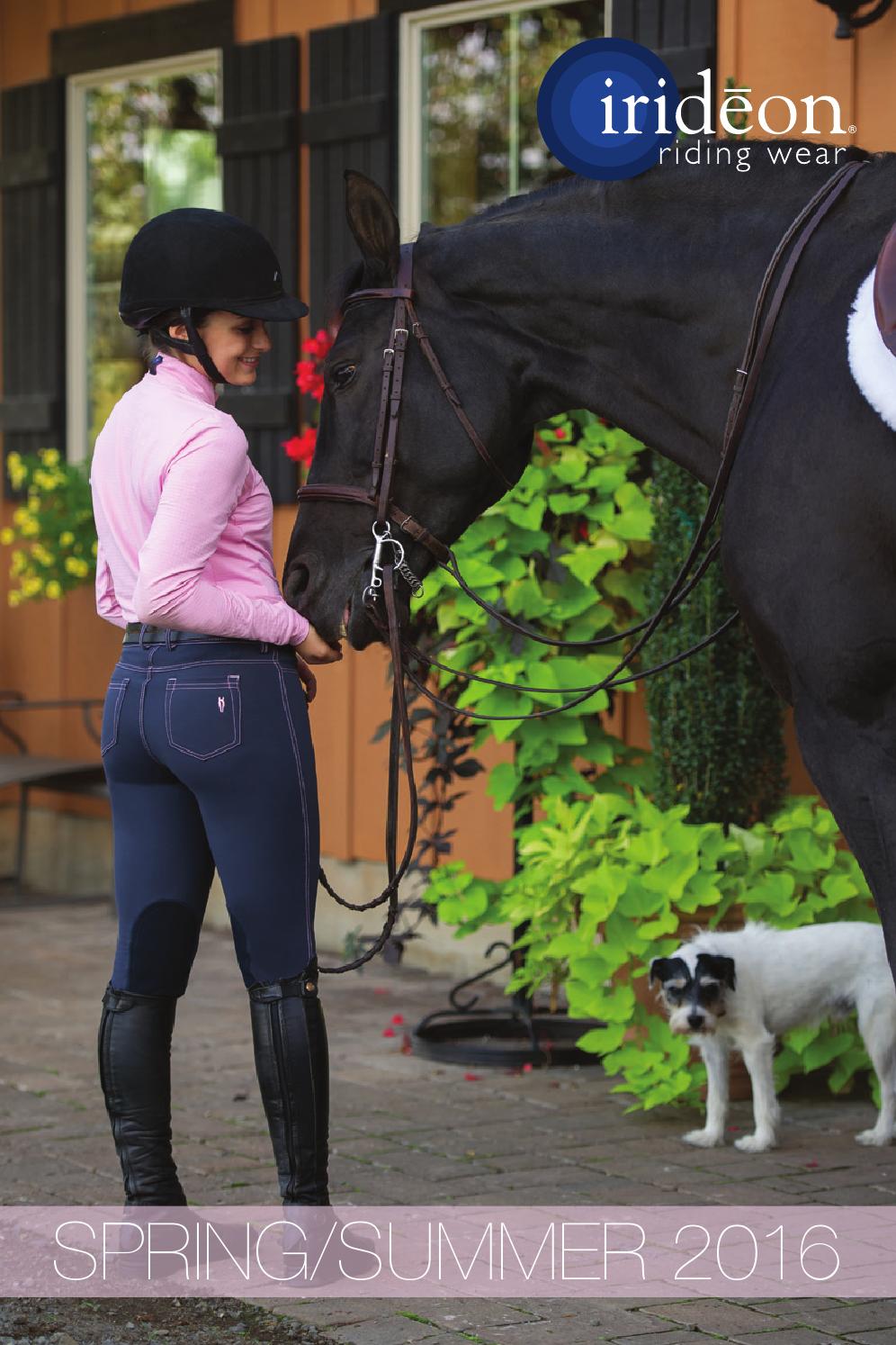 Irideon Kids Diamond Horse Pocket Denim Breeches Equestrian Sports