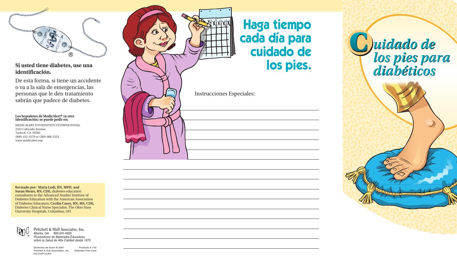 Diabetes Foot Care Pamphlet (14AS) (Spanish Translation) by Pritchett