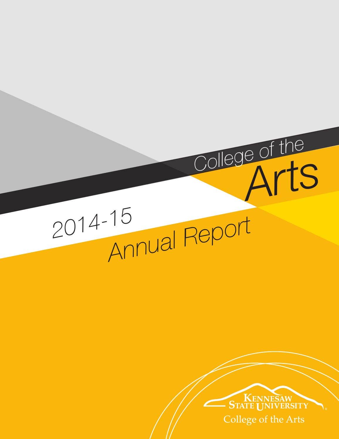 Kennesaw State College of the Arts Annual Report by Kennesaw State ...