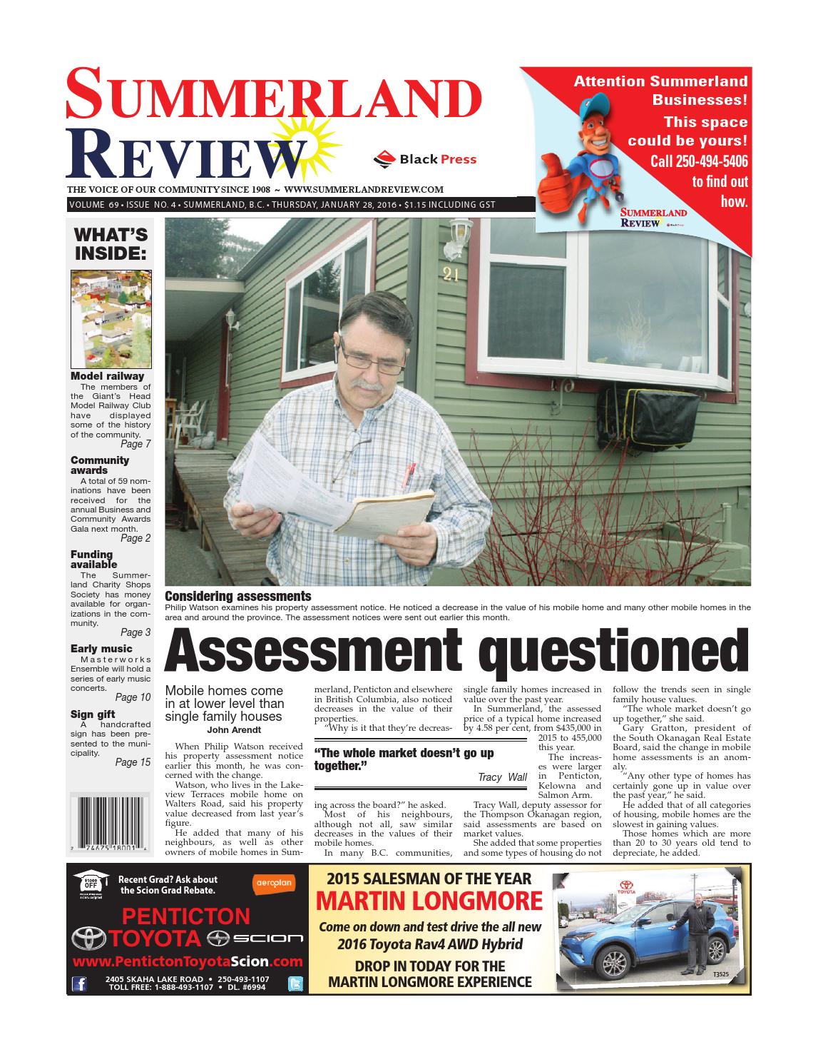 Summerland Review, January 28, 2016 by Black Press Media Group Issuu