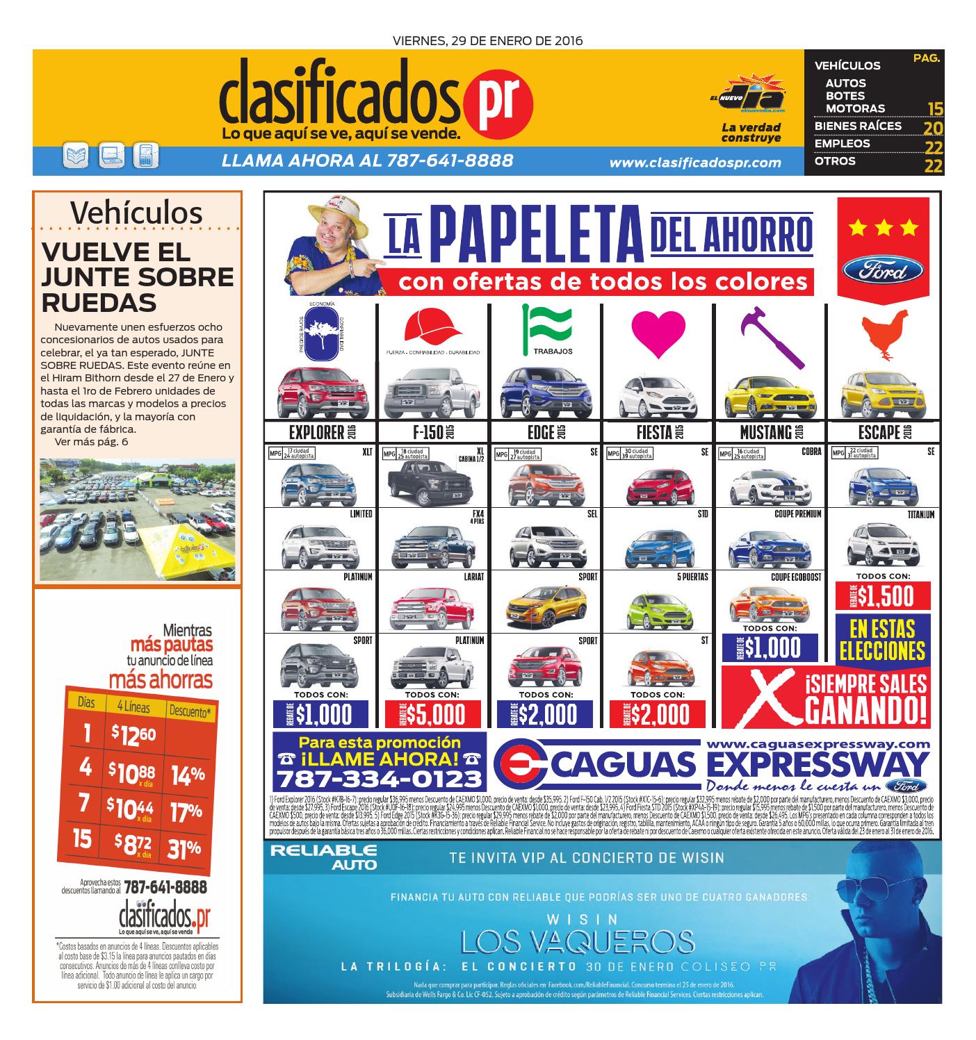 ClasificadosPR 01 29 2016 by Issuu