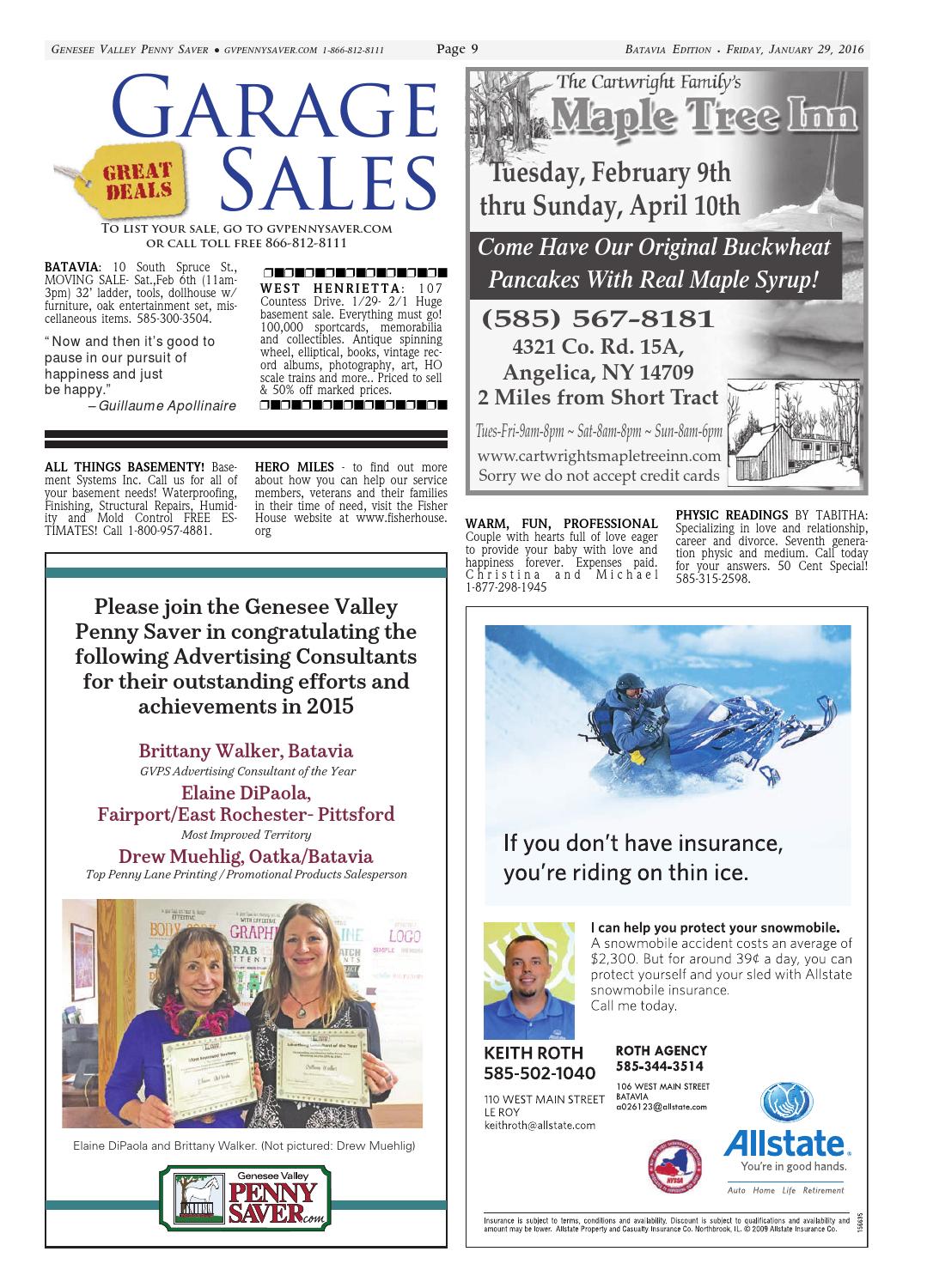 Batavia Edition 1/29/16 by Genesee Valley Publications Issuu