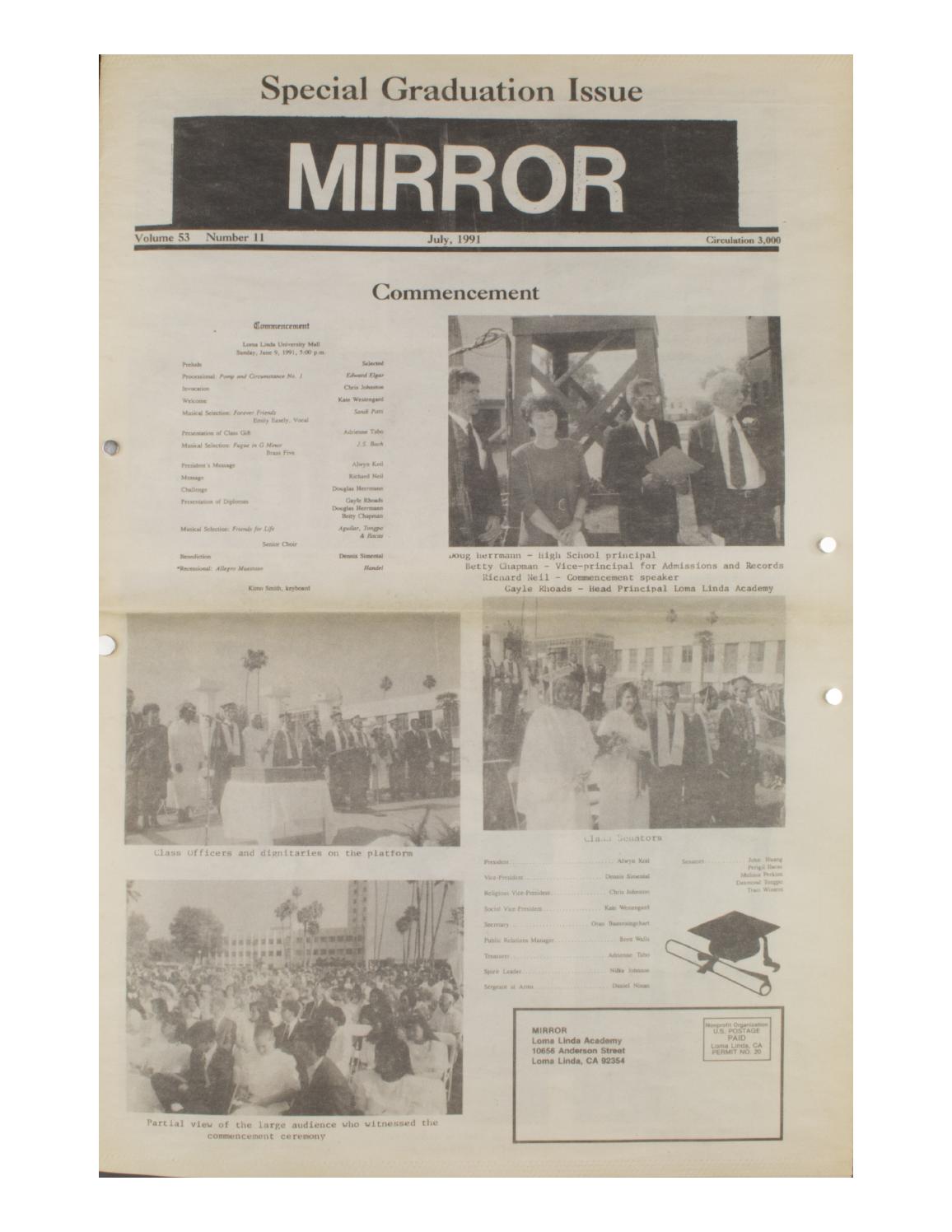 Loma Linda Academy Mirror 90 91 I11 By Loma Linda Academy Issuu