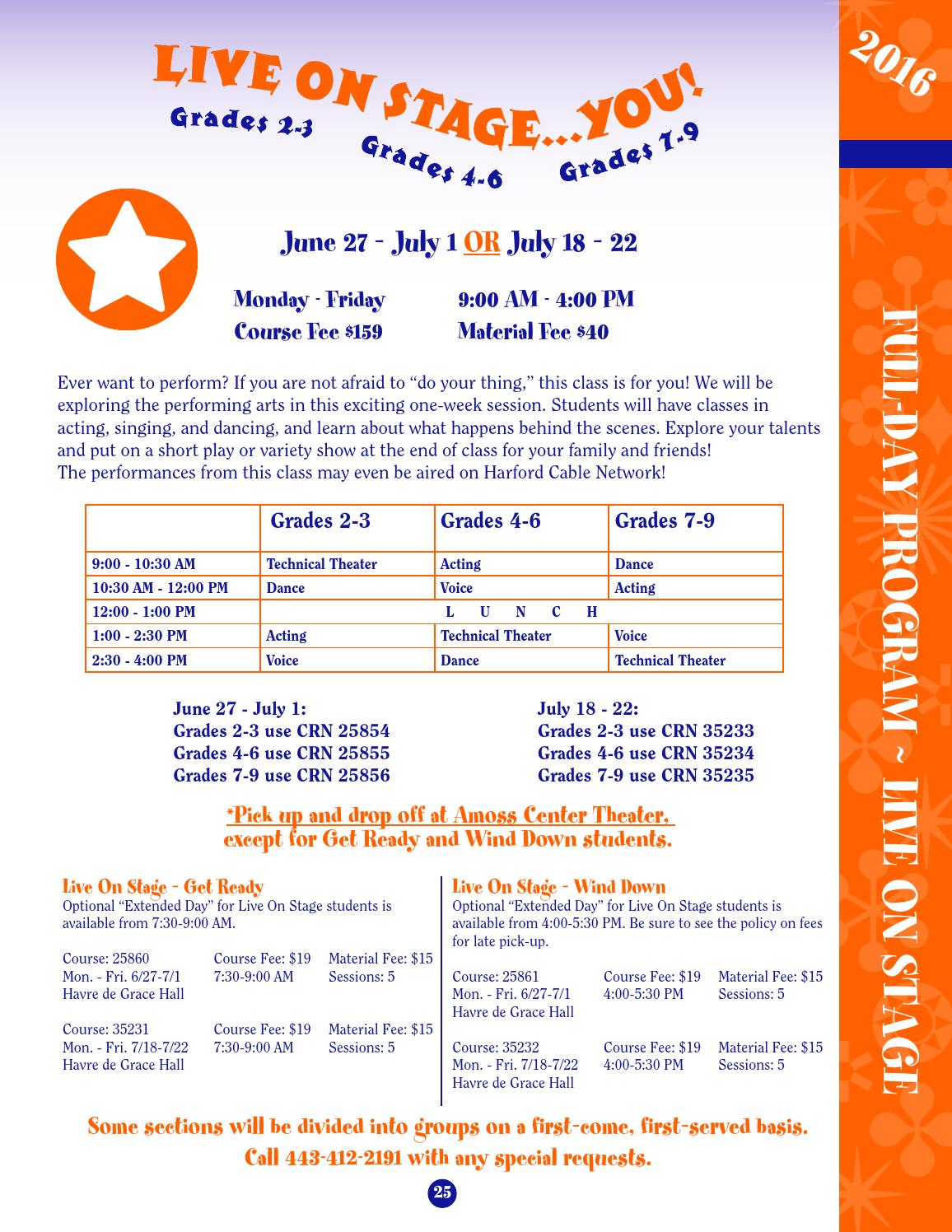 HCC Kids Summer Camp 2016 by Harford Community College Issuu
