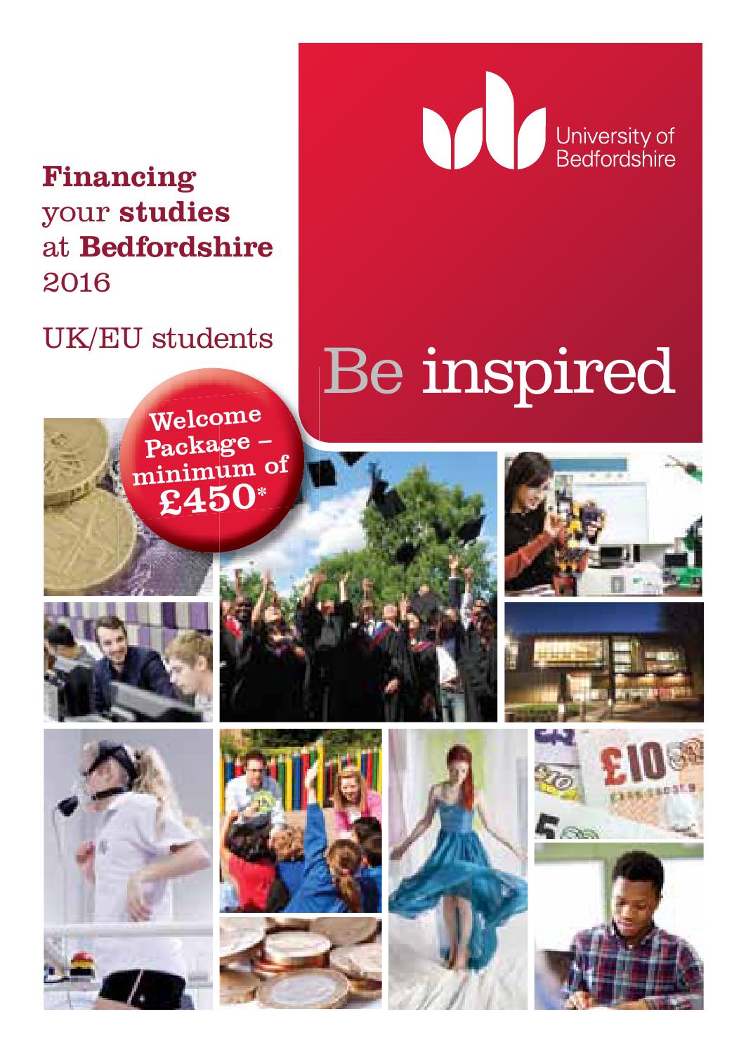 Fees Brochure 2016 - UK and EU Students by University of Bedfordshire ...