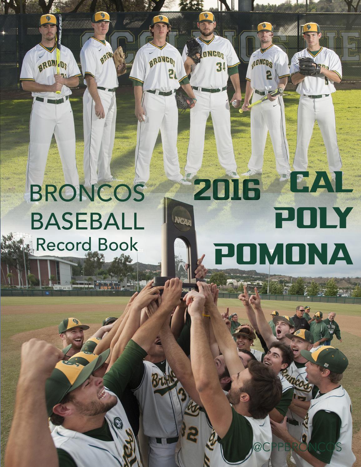 2016 baseball record book by Billy Bronco Issuu