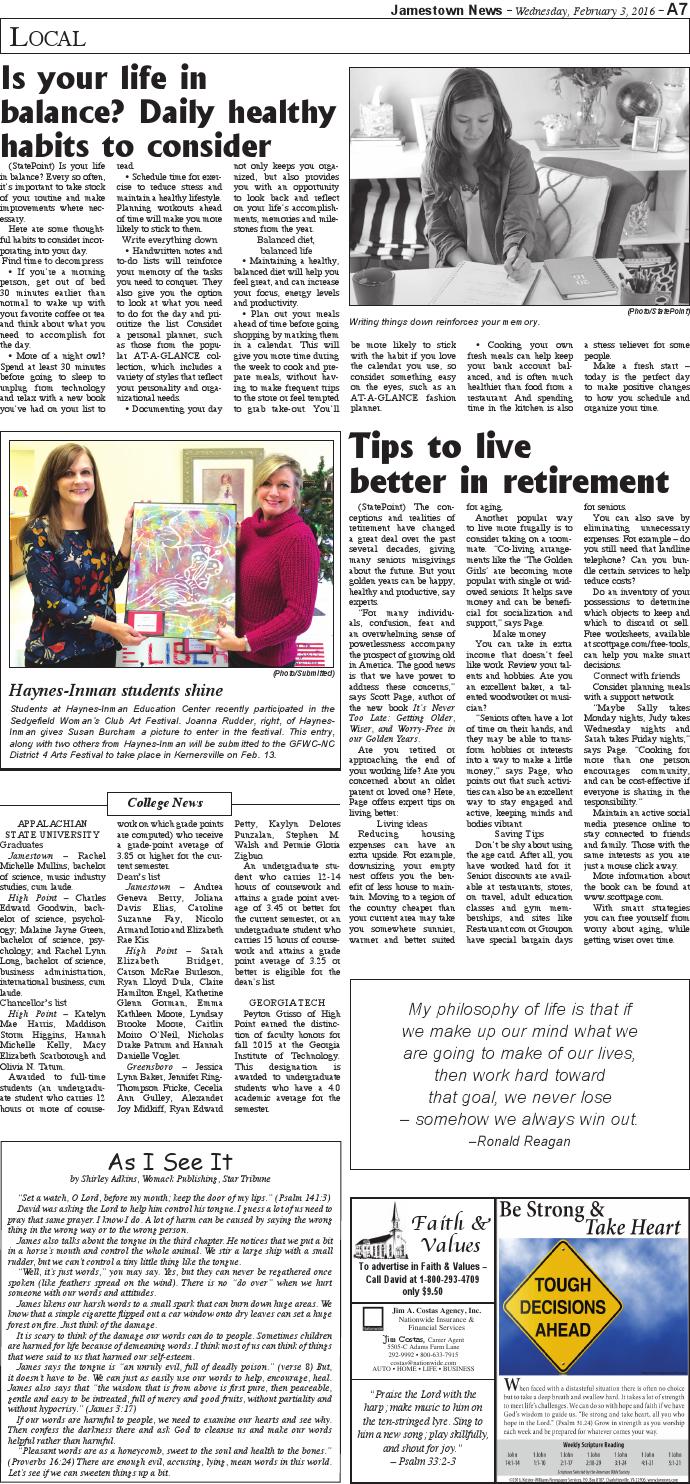 Jamestown news 2 3 16 by Jamestown News Issuu