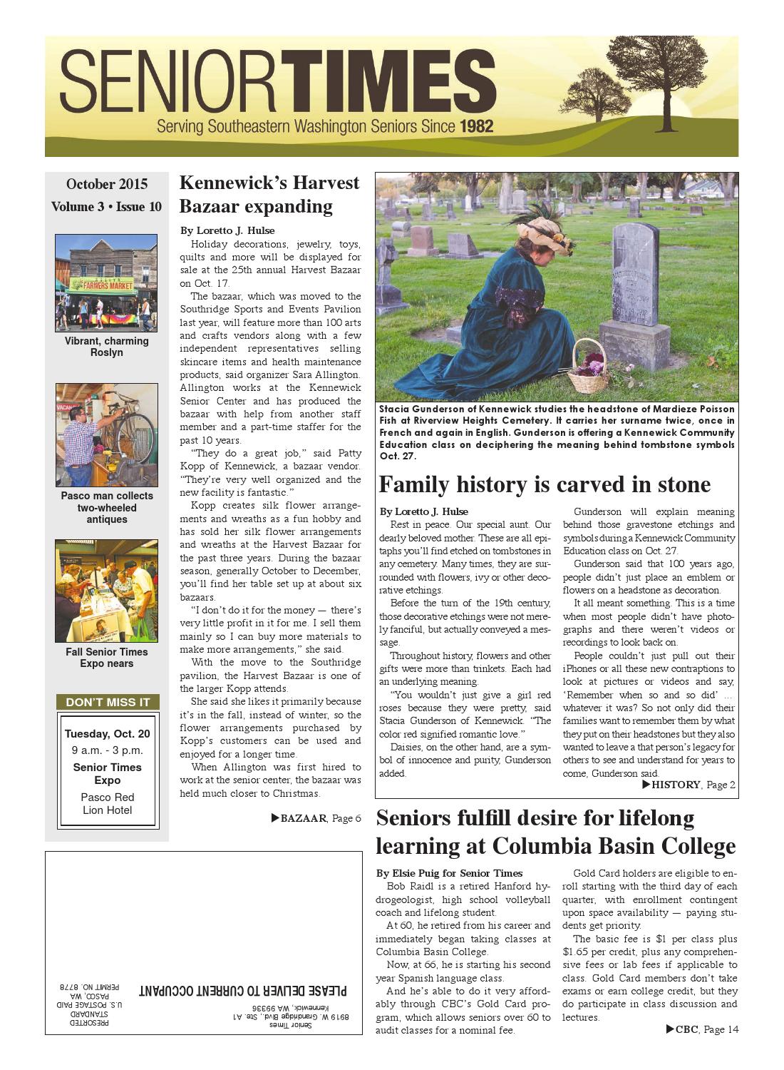 Senior Times October 2015 By Tri Cities Area Journal Of Business