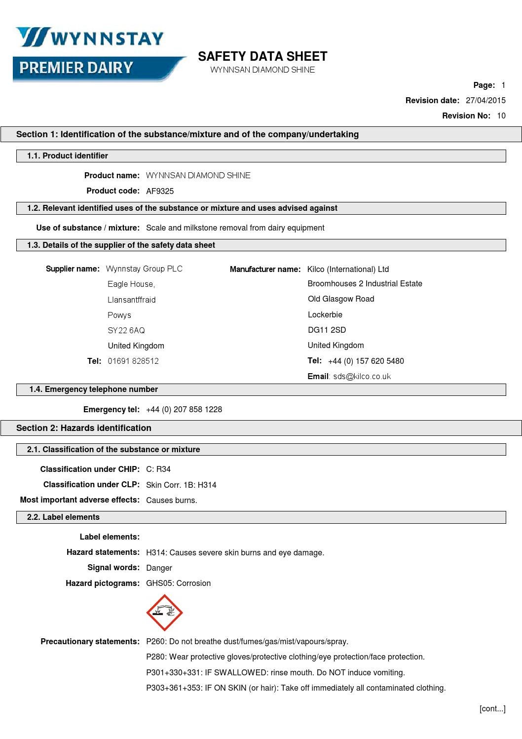 Wynnsan Diamond Shine SDS by WynnstayGroup Issuu