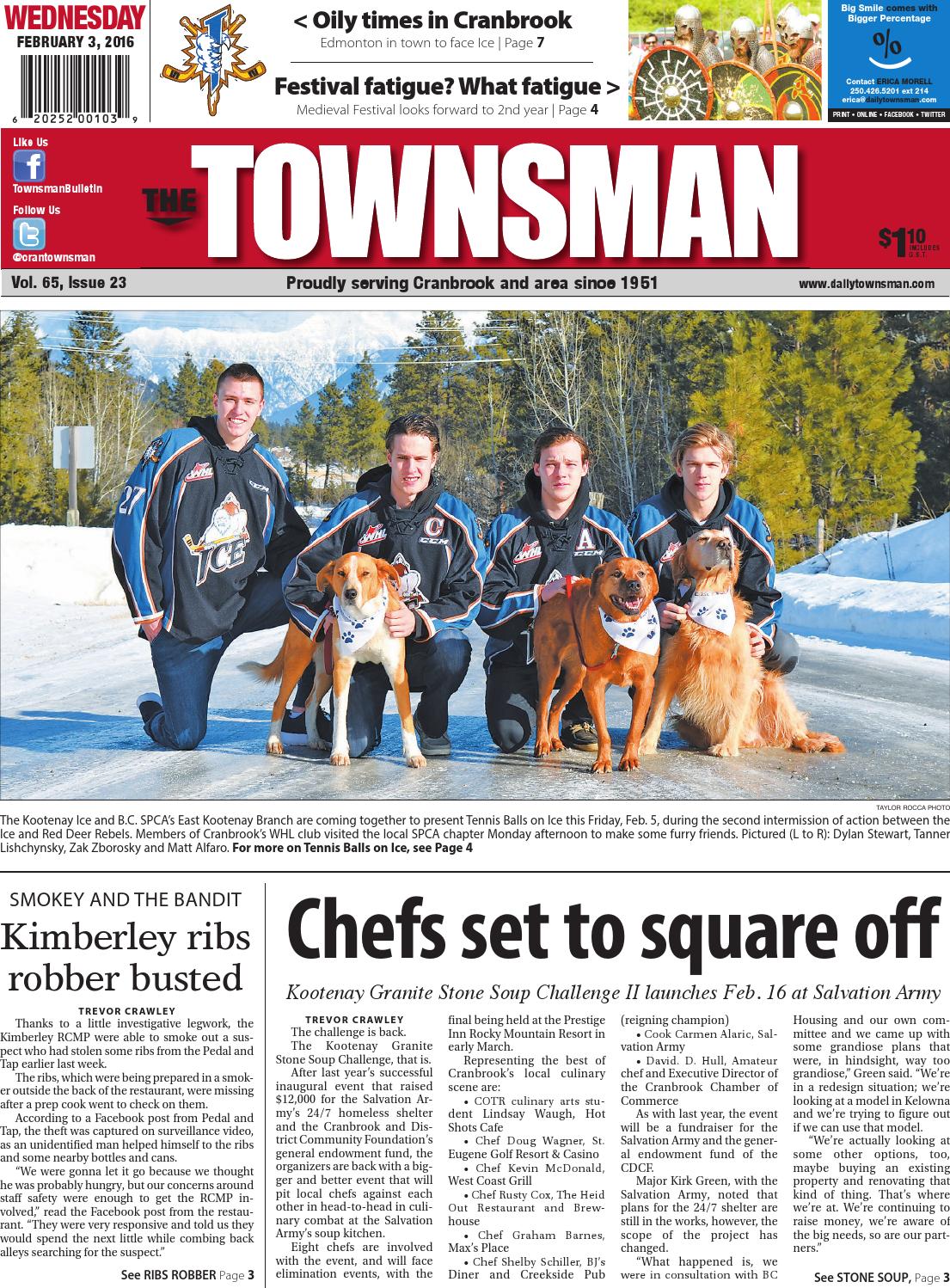 Cranbrook daily townsman february 03 2016 by black press media group