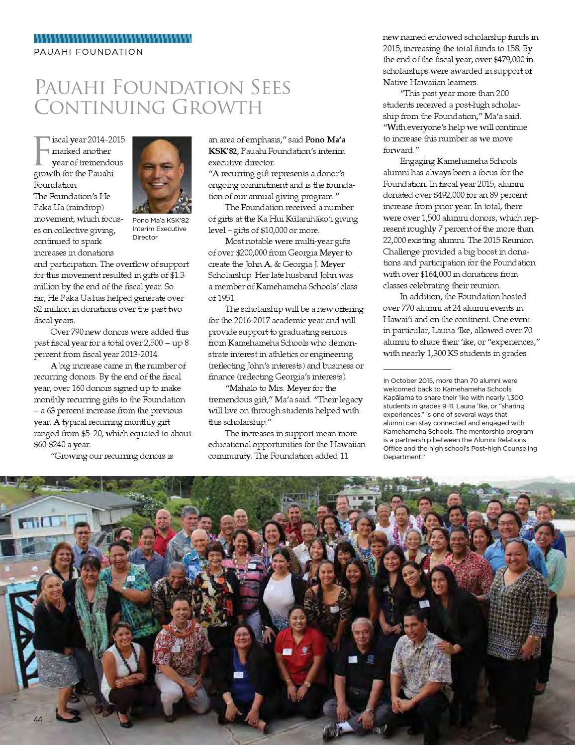 Pauahi Foundation Scholarships1