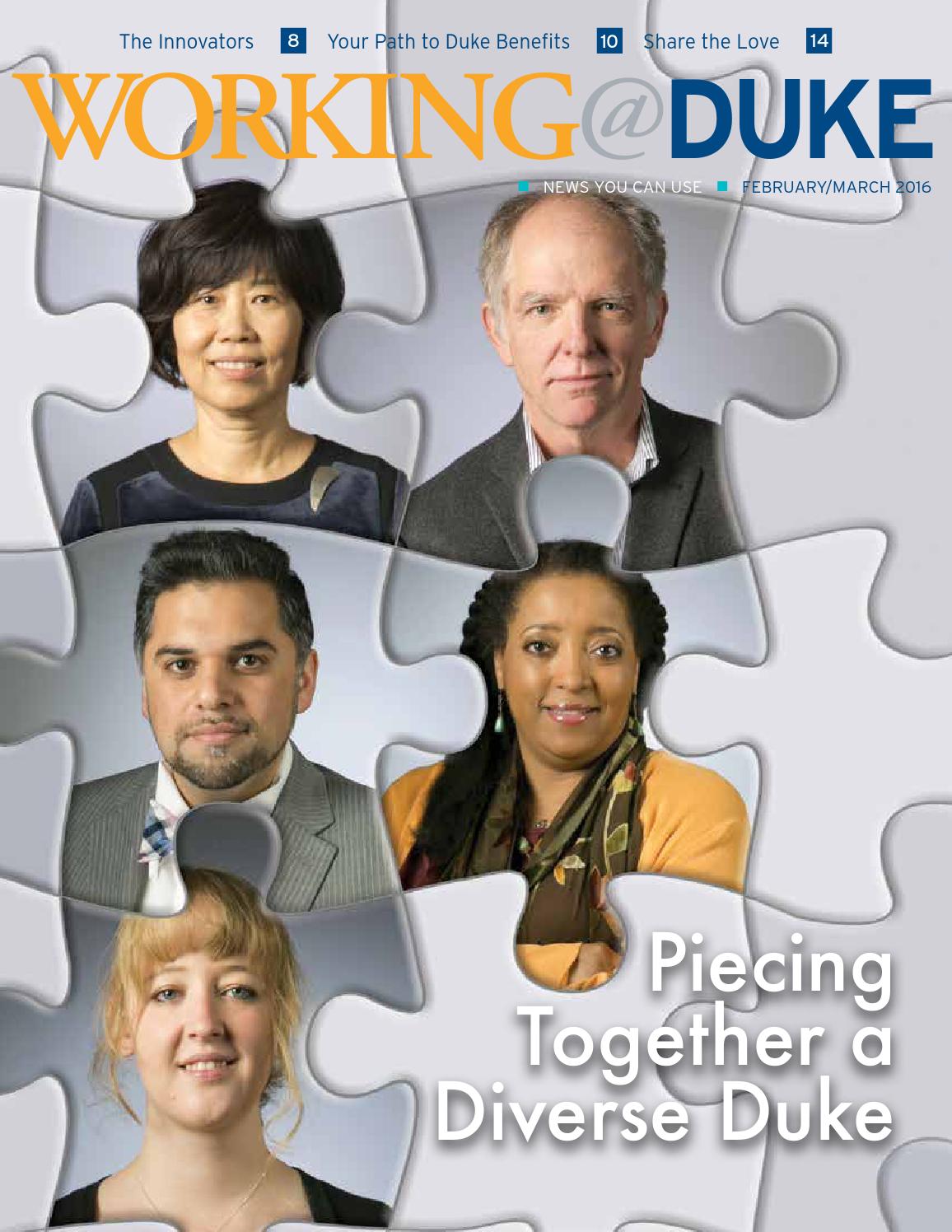 Working@Duke February/March 2016 Issue by Working Duke - Issuu