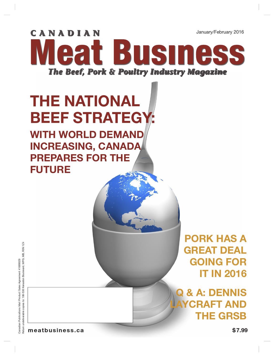 Our January/February 2016 issue by Meat Business Pro Issuu