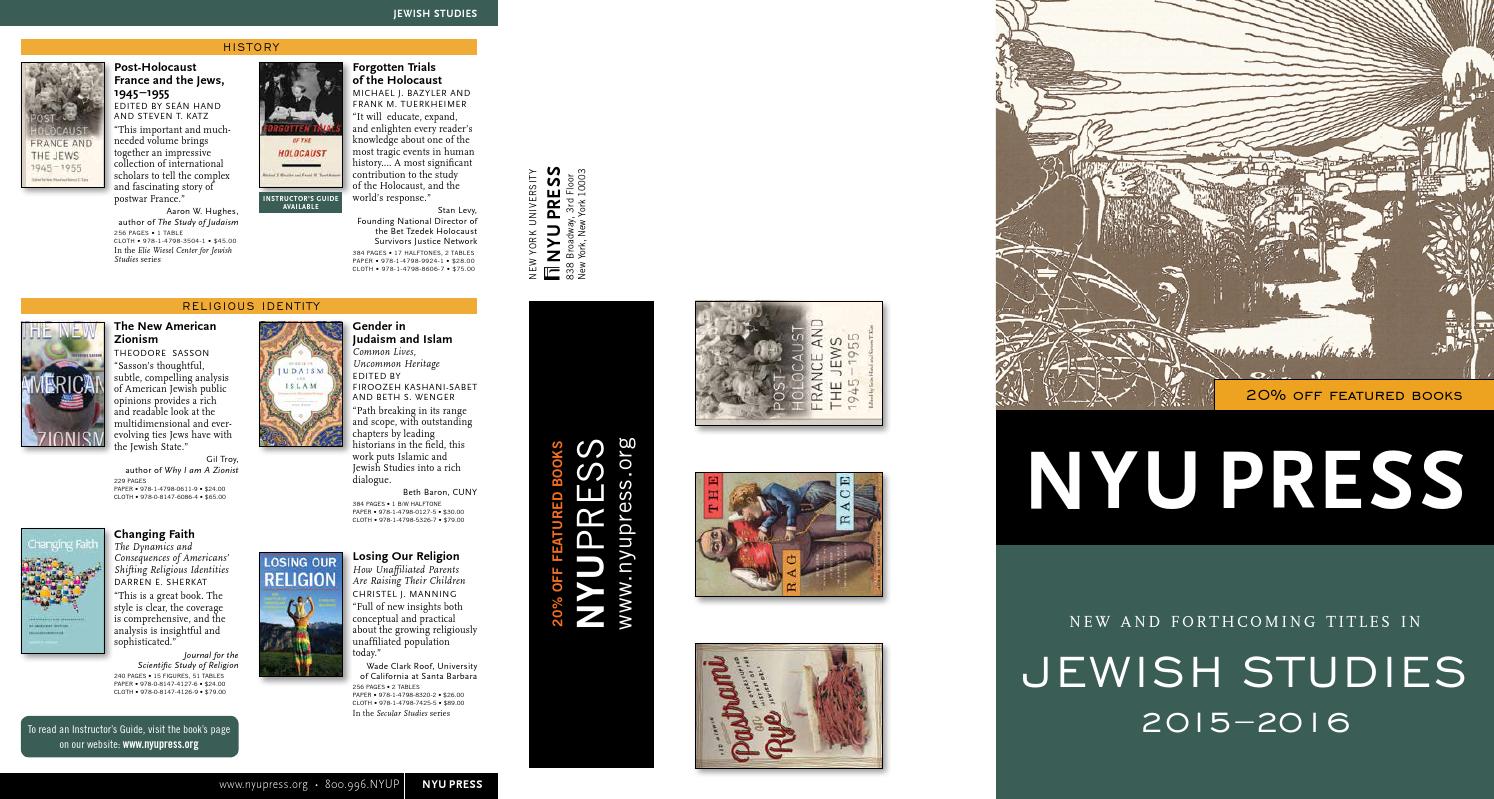 A History of the Jews of New York, 3-volume box set