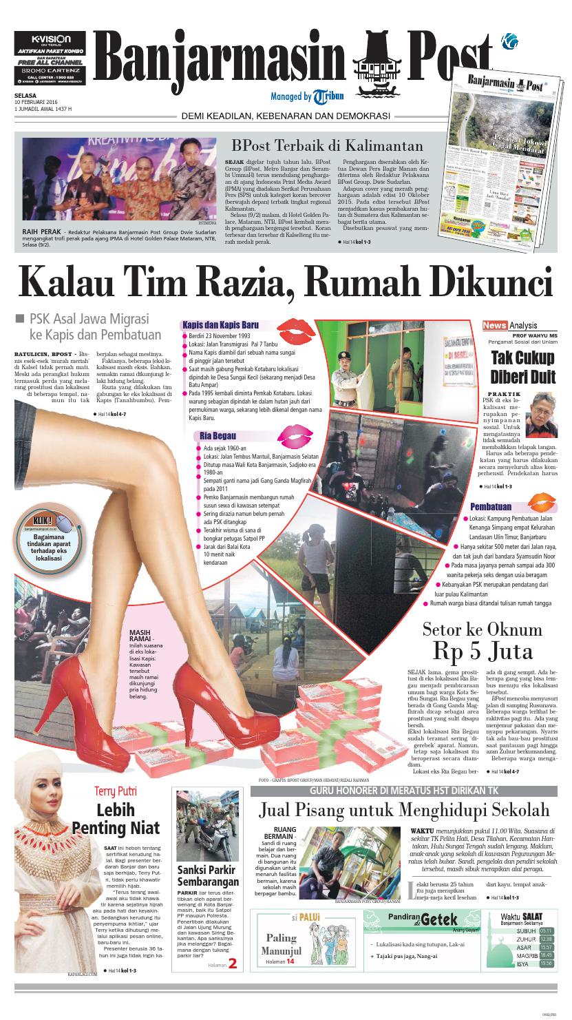 Banjarmasin Post Rabu 10 Februari 2016 By Banjarmasin Post Issuu