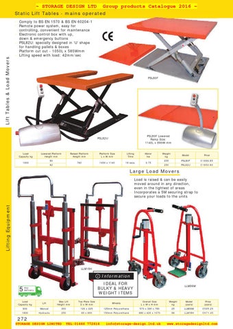 05 lifting equipment SDL Group 2016 第 11 页