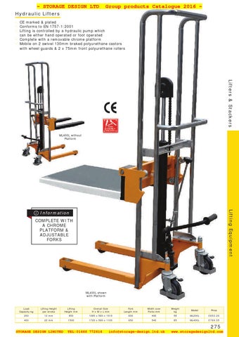 05 lifting equipment SDL Group 2016 第 14 页