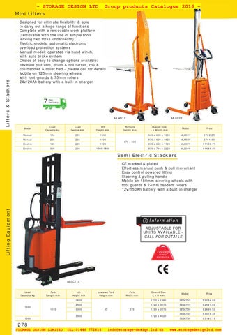 05 lifting equipment SDL Group 2016 第 17 页