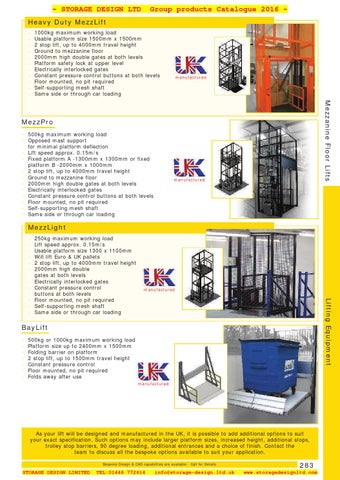 05 lifting equipment SDL Group 2016 第 22 页