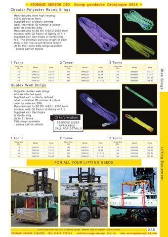 05 lifting equipment SDL Group 2016 第 24 页