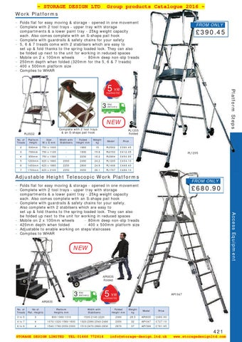07 access equipment SDL Group 2016 第 20 页