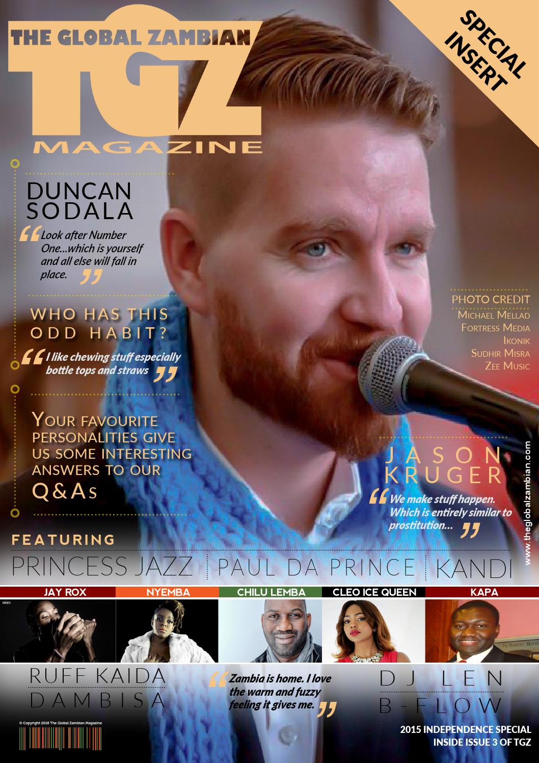 The Global Zambian Magazine Issue 3 special edition insert by The