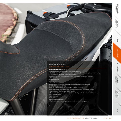 KTM PowerParts Street Catalog 2016 