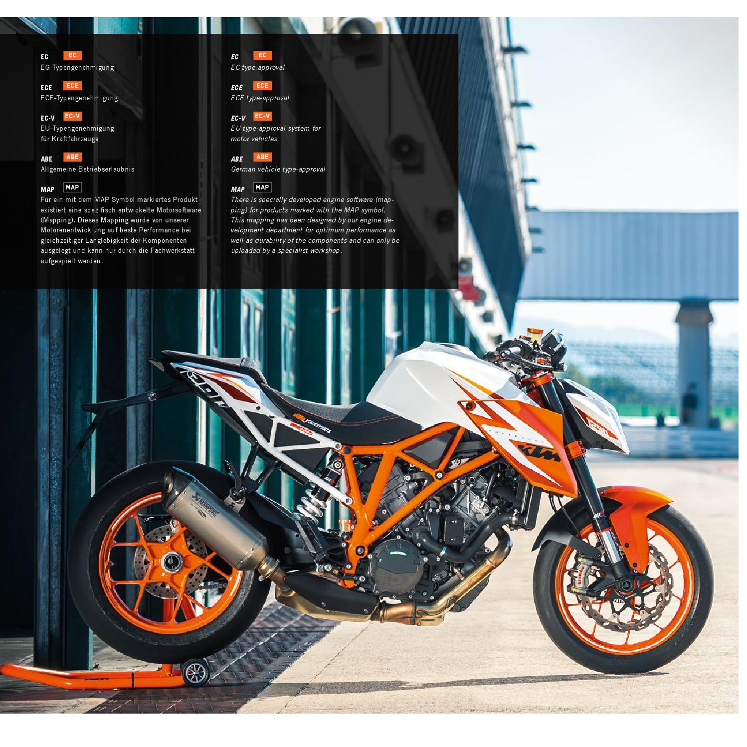 KTM PowerParts Street Catalog 2016 English / Deutsch by KTM GROUP Issuu