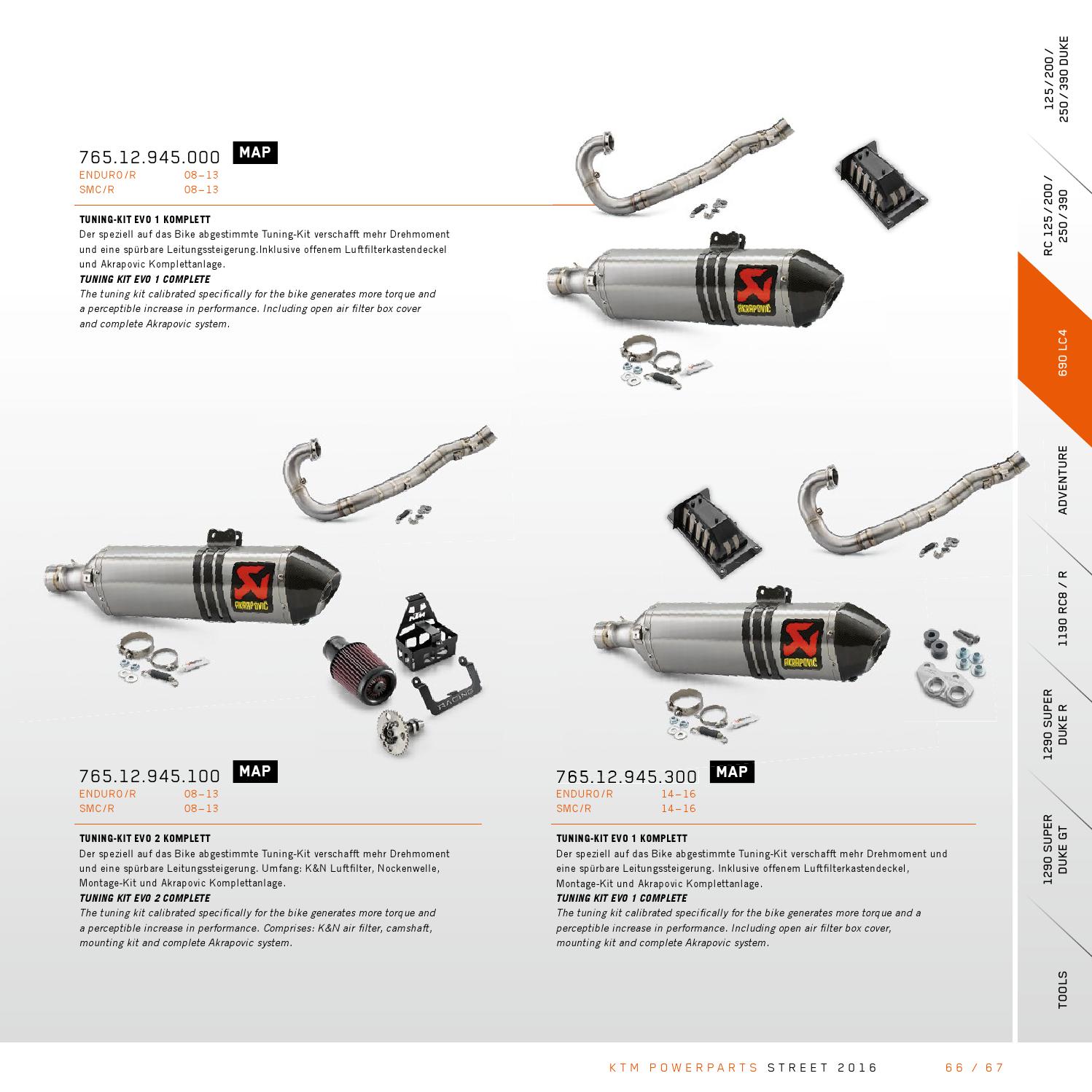 KTM PowerParts Street Catalog 2016 English / Deutsch by KTM GROUP  