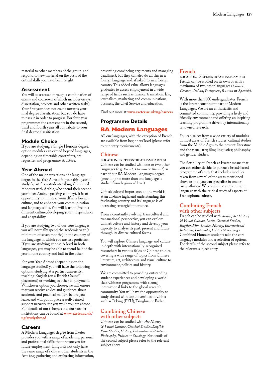 university of exeter undergraduate prospectus by university of university of exeter undergraduate prospectus