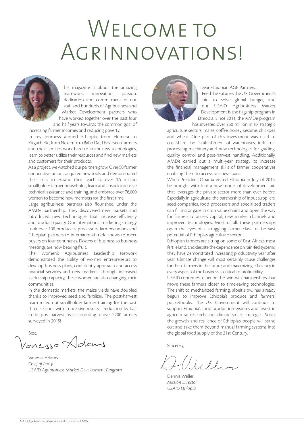 USAID Agribusiness Market Development in Ethiopia Magazine by Ignite