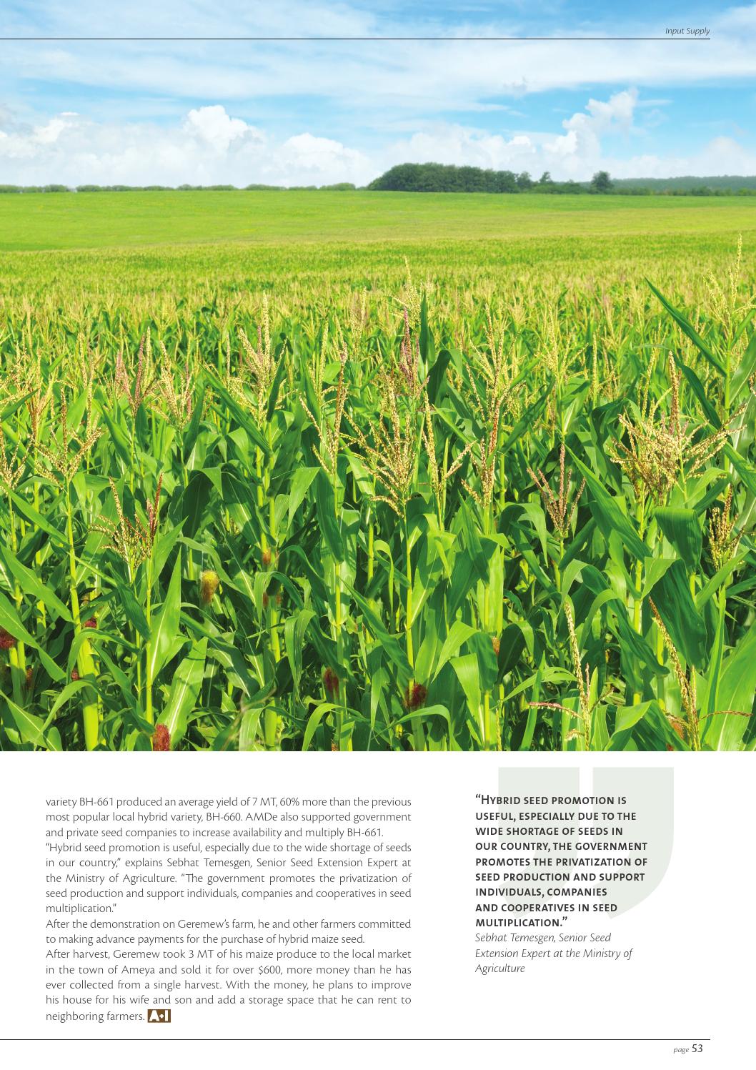 USAID Agribusiness Market Development in Ethiopia Magazine by Ignite