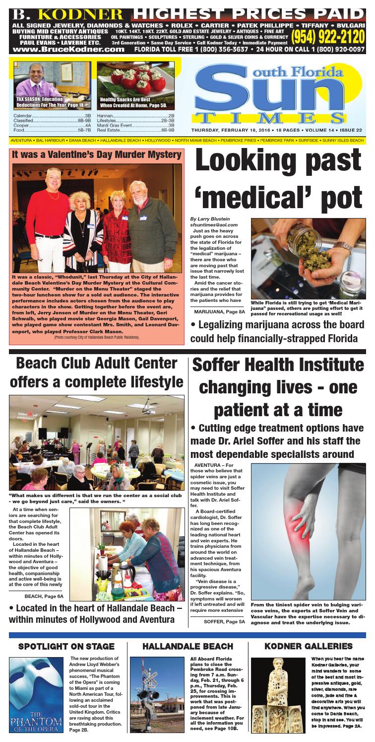 Sun Times Issue 02 18 16 By The South Florida Sun Times Newspaper Issuu