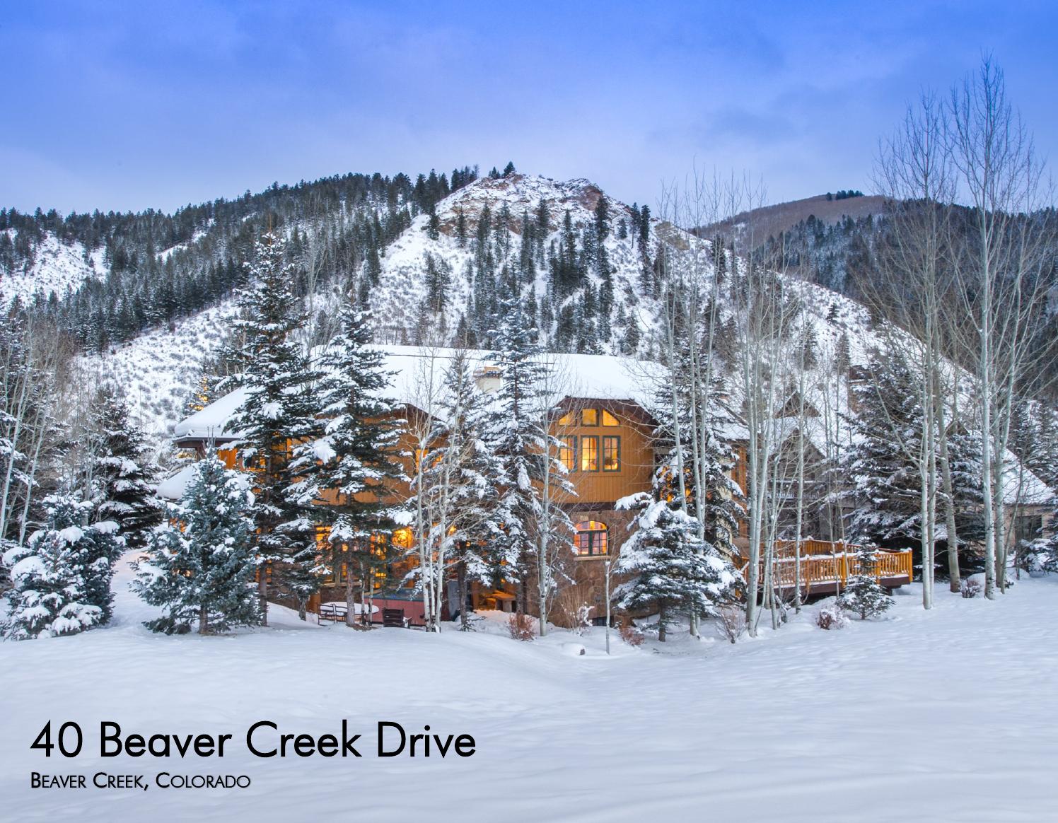 40 Beaver Creek Drive Beaver Creek, Colorado by David McHugh LIV