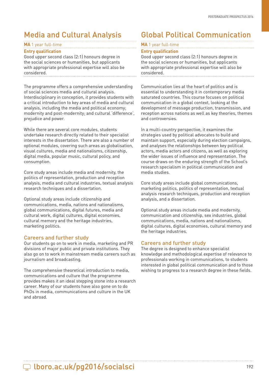 loughborough university postgraduate prospectus 2016 by loughborough 2 1 honours degree