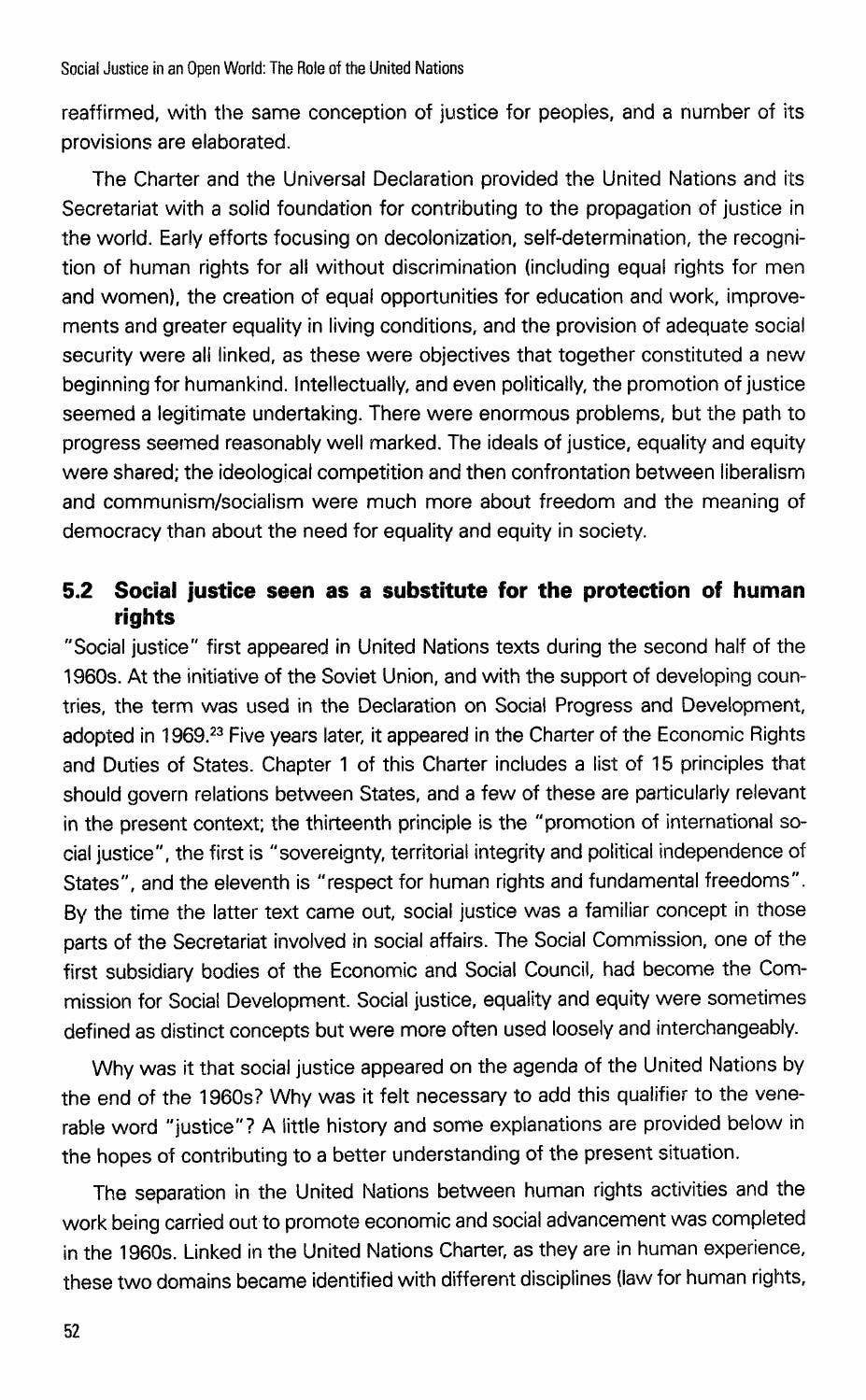 Social Justice in an Open World: The Role of the United Nations by ...