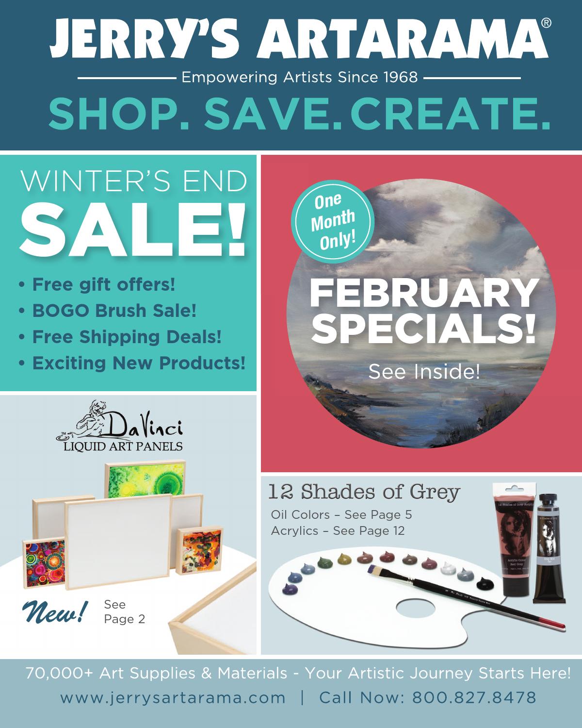 Jerrys Winter Sale February 2016 Catalog PC16 by Jerry's Artarama Issuu