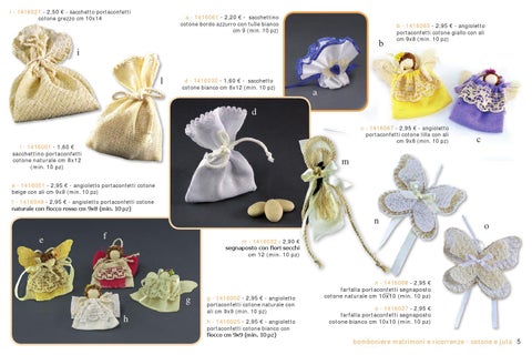 Catalogo bomboniere equo solidali 2016 - LiberoMondo 第 7 页