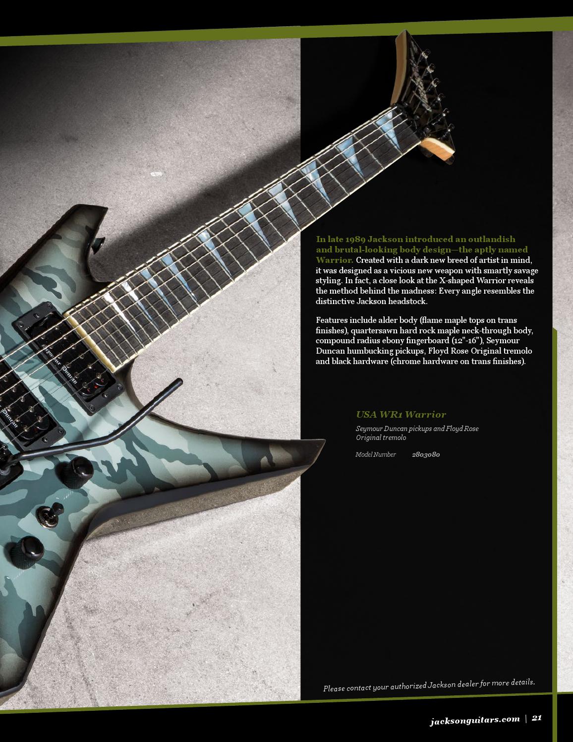 2016 Jackson Catalog by Jackson Guitars Issuu